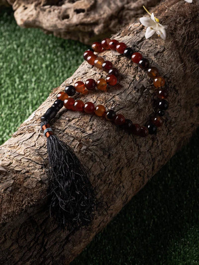 Honey Aqeeq Stone Tasbih (10mm)